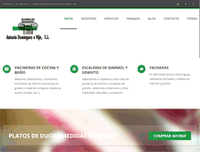 Tablet Screenshot of marmolesantoniodominguez.com